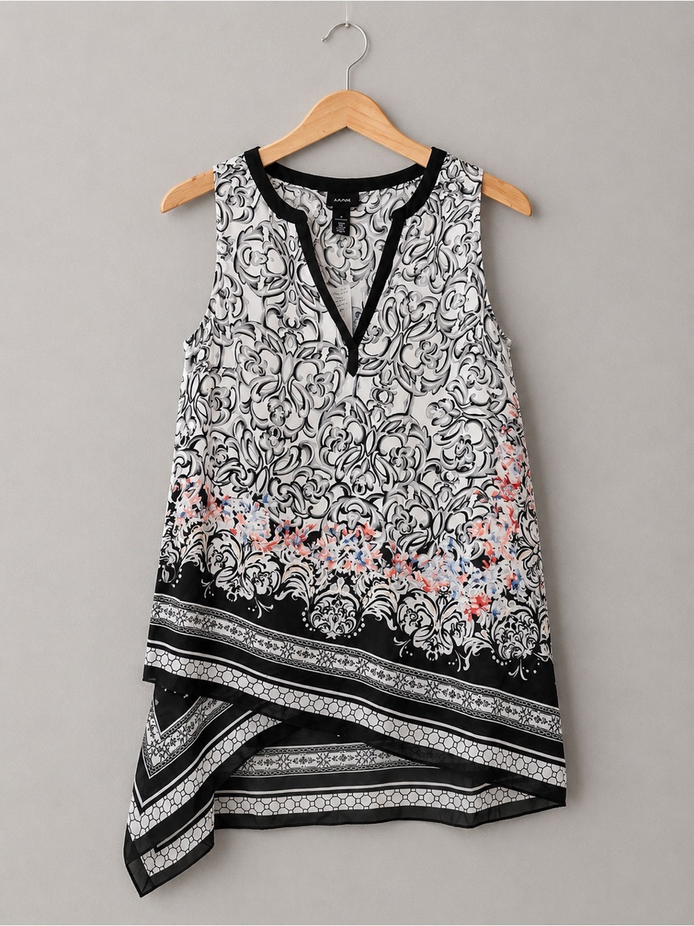 White House Black Market French Romance Tunic Size 10 NWT Asymmetrical